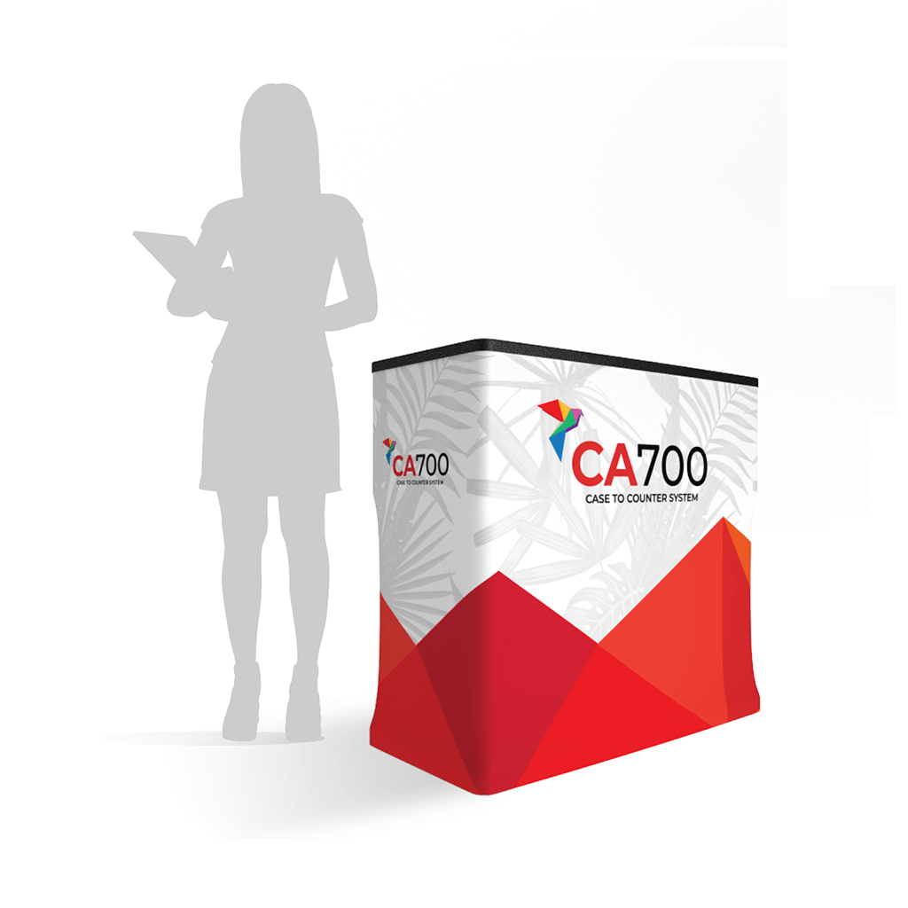 CA700 Exhibit Case and Counter (Graphic Only) - All4Displays
