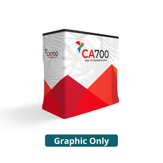 CA700 Exhibit Case and Counter (Graphic Only) - All4Displays