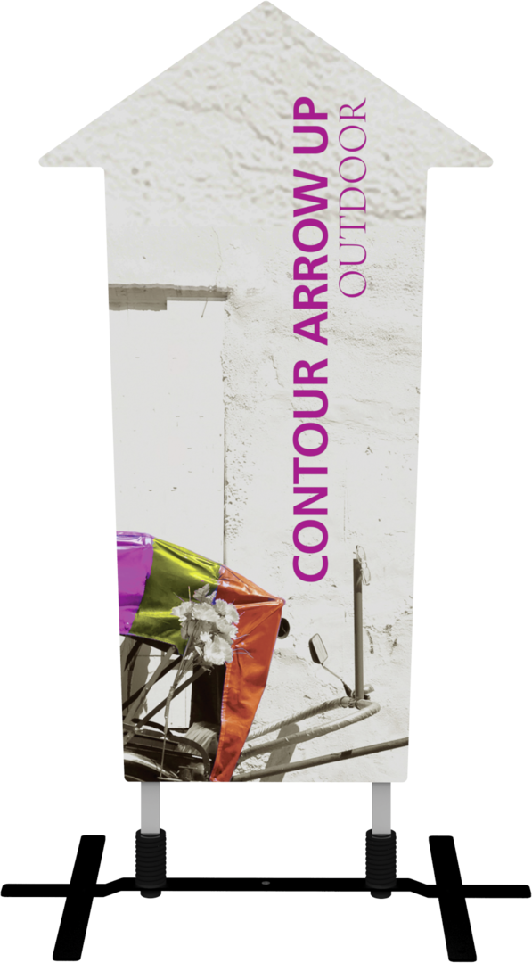 5ft Contour Outdoor Sign Display Arrow Up Double-Sided (Graphic Only)