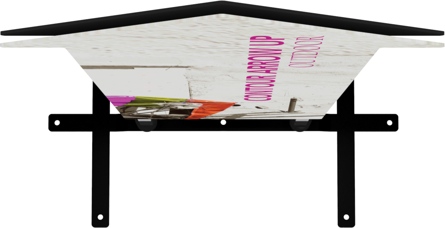 5ft Contour Outdoor Sign Display Arrow Up Double-Sided (Graphic Only)