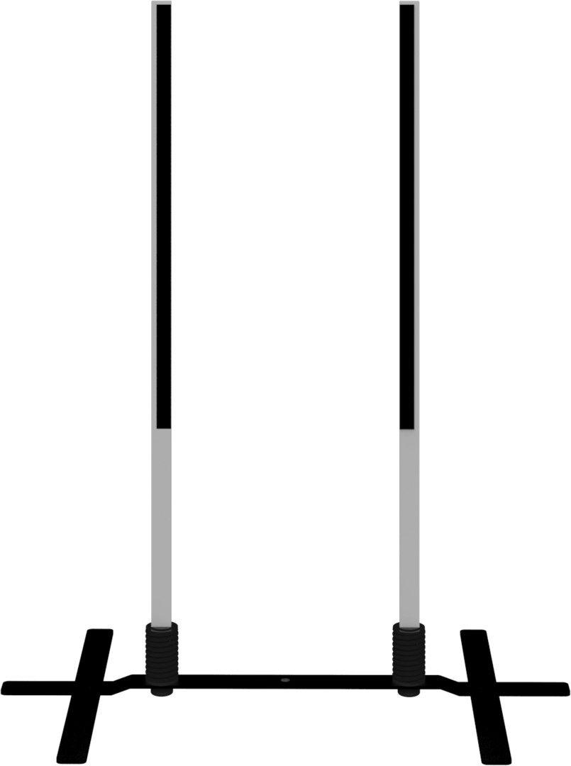 5ft Contour Outdoor Sign Wave 2 Plate Base (Hardware Only)