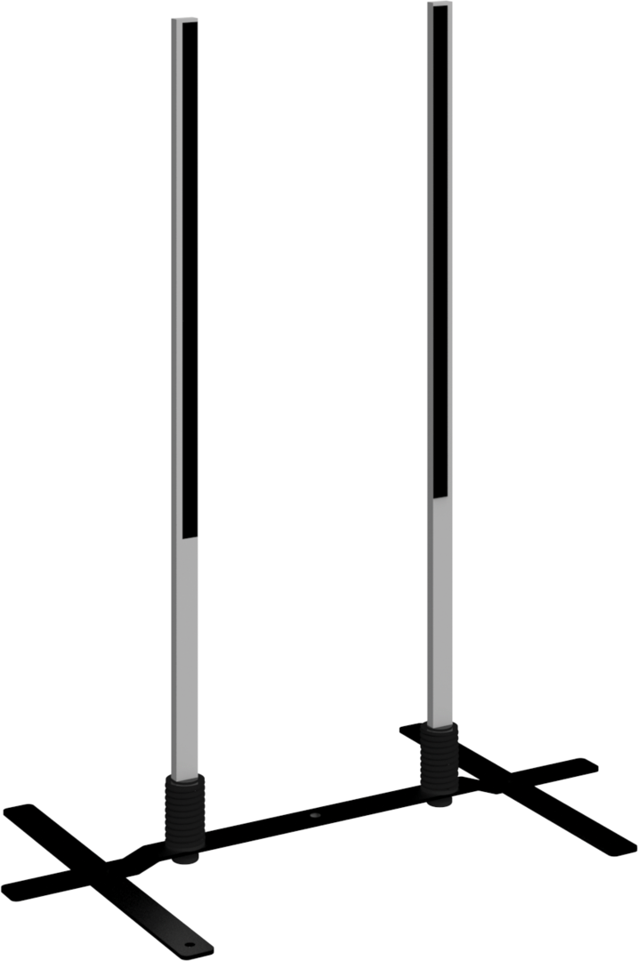 5ft Contour Outdoor Sign Wave 2 Plate Base Double-Sided (Graphic Package)