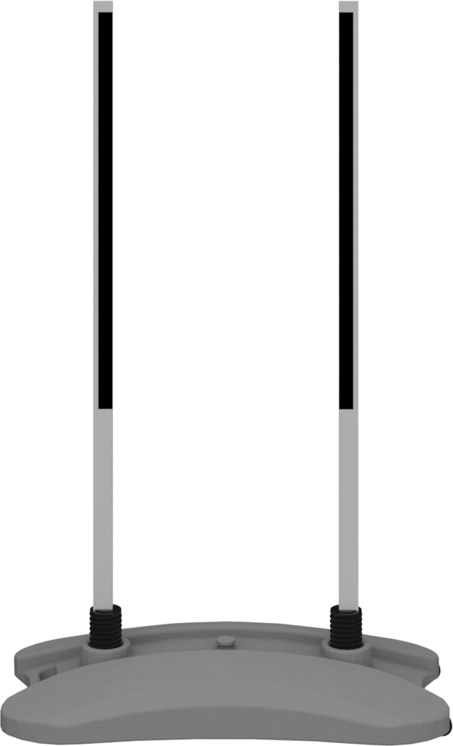 5ft Contour Outdoor Sign Wave 2 Water Base (Hardware Only)