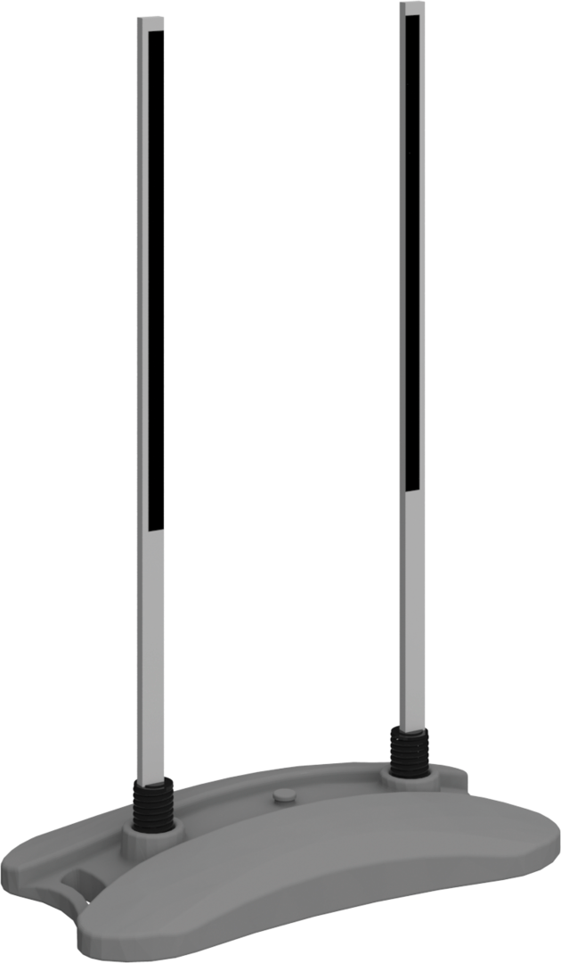 3ft Contour Outdoor Sign Circle Water Base Double-Sided (Graphic Package)