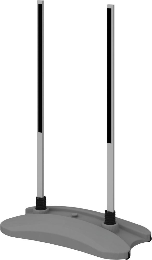 3ft Contour Outdoor Sign Circle Water Base Double-Sided (Graphic Package)