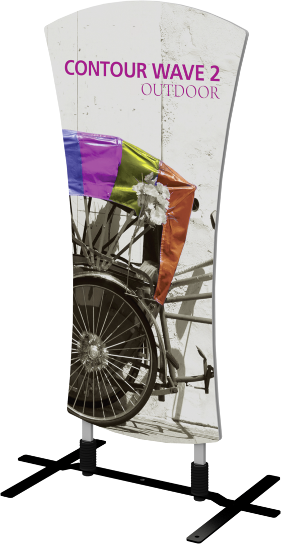 5ft Contour Outdoor Sign Wave 2 Single-Sided (Graphic Only)