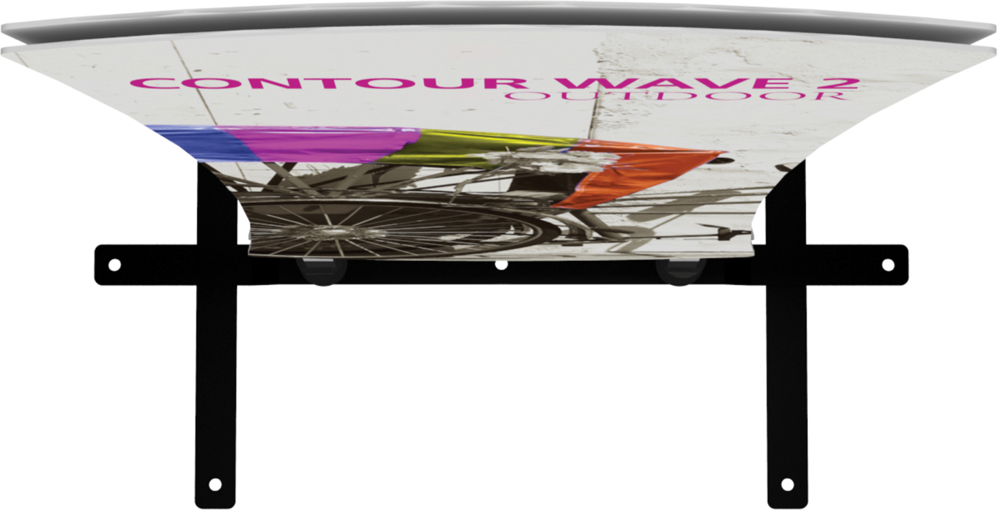 5ft Contour Outdoor Sign Wave 2 Single-Sided (Graphic Only)