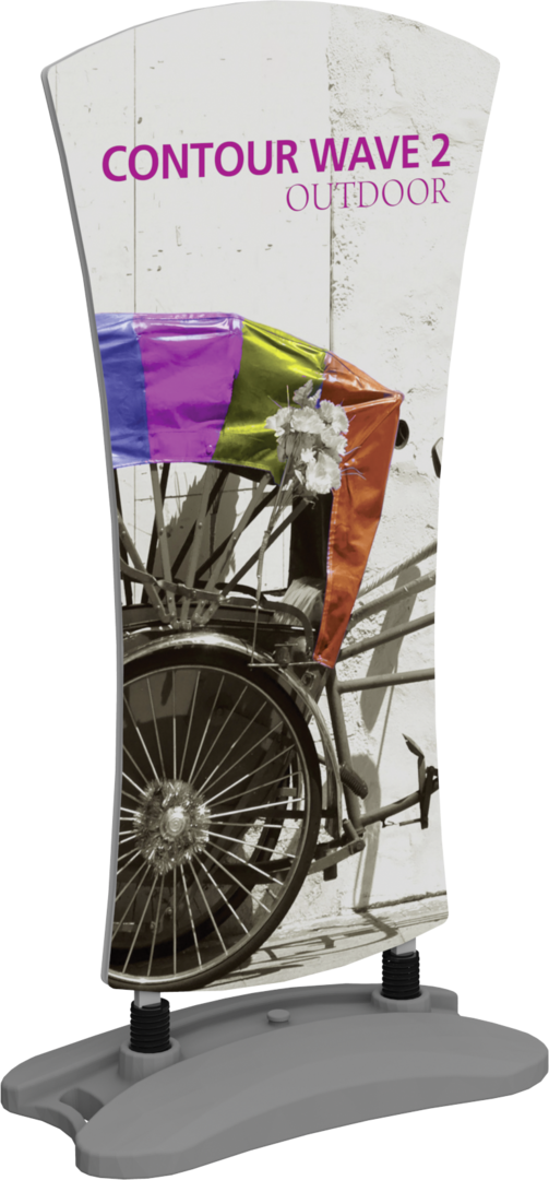 5ft Contour Outdoor Sign Wave 2 Single-Sided (Graphic Only)