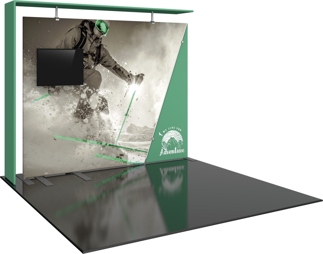 10ft Formulate Designer Series Kit 08 Fabric Backwall (Graphic Package)