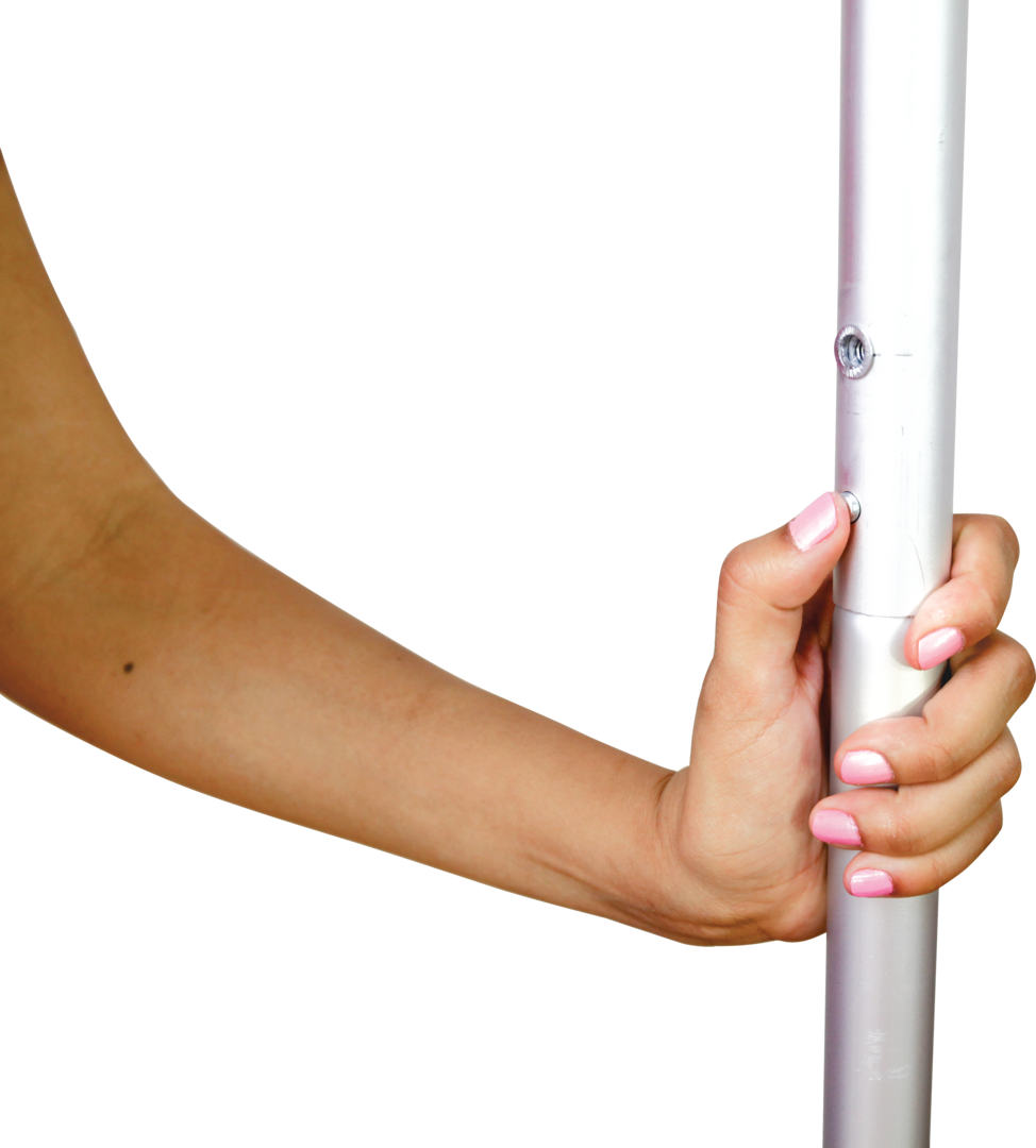 2ft Height Formulate Master Backwall Extension Hardware (8ft) - 3 Pole Horizontal Curve