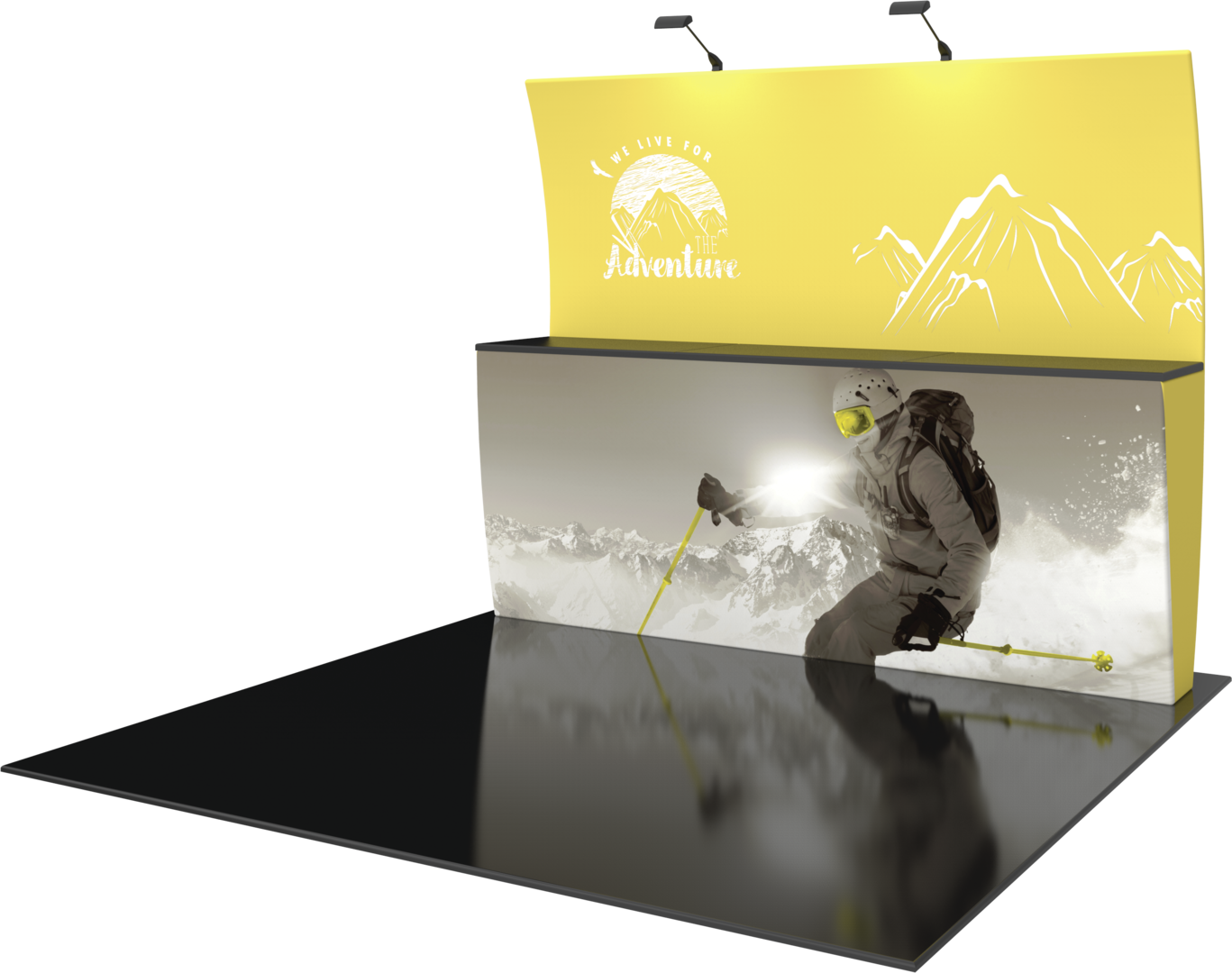 10ft Formulate Designer Series Kit 13 Fabric Backwall (Graphic Package)