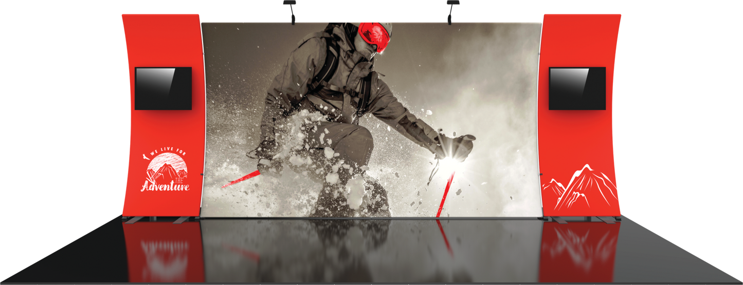 20ft Formulate Designer Series Kit 12 Fabric Backwall (Graphic Package)