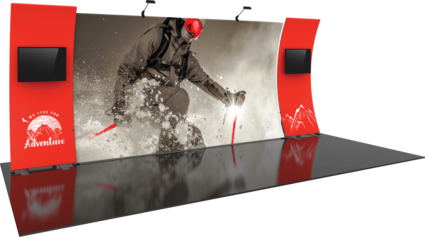 20ft Formulate Designer Series Kit 12 Fabric Backwall (Graphic Package)