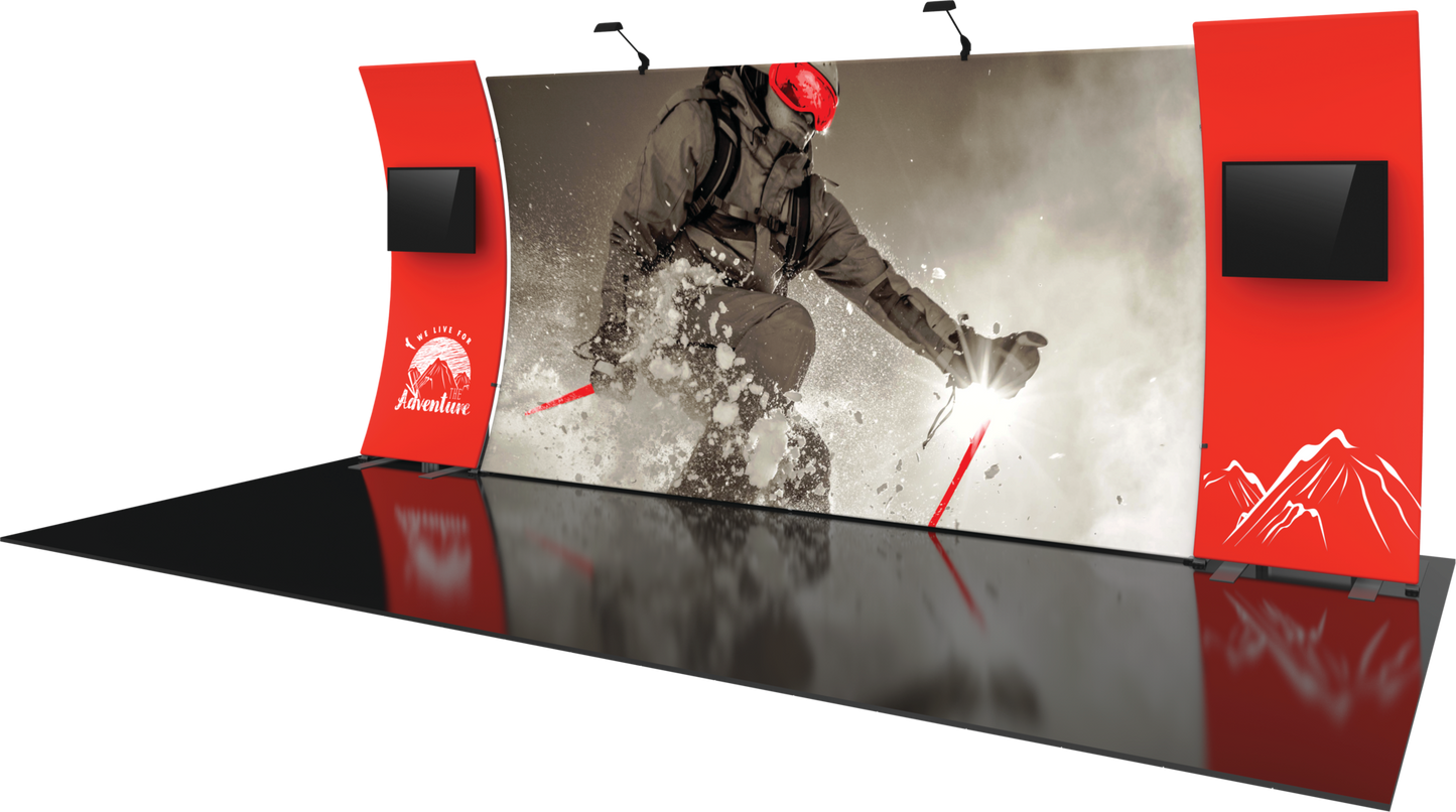 20ft Formulate Designer Series Kit 12 Fabric Backwall (Graphic Package)