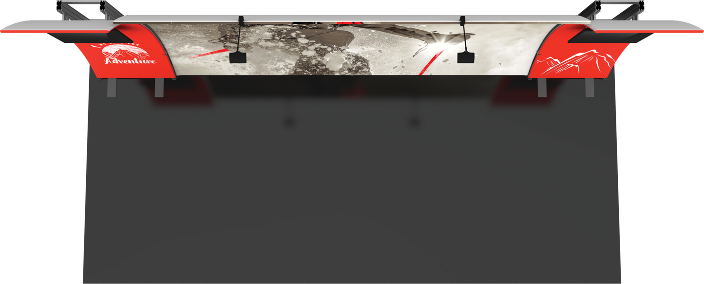 20ft Formulate Designer Series Kit 12 Fabric Backwall (Graphic Package)