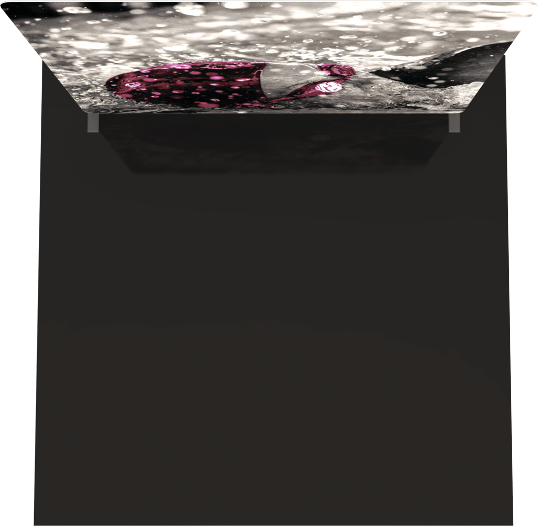 8ft Formulate Essential Straight Fabric Backwall Single-Sided w/ Backer (Graphic Package)