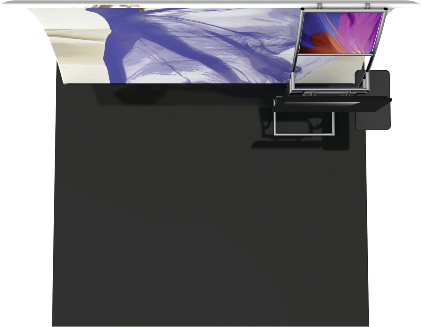 10ft x 8ft Formulate Master VC9 Vertical Curve Fabric Backwall Graphic w/ Backer (Graphic Package)