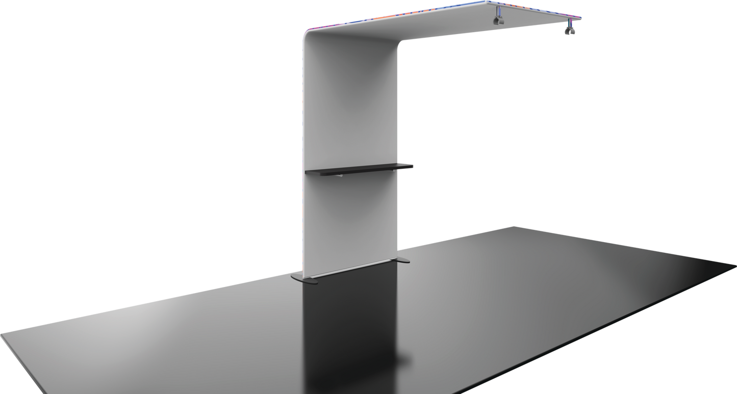 4.5ft x 8ft Formulate Master Backwall Accent 05 Canopy w/ Custom Graphic (Graphic Package)