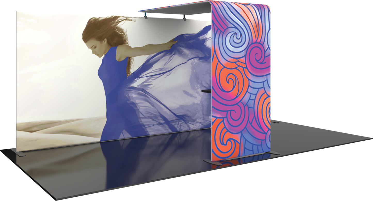 4.5ft x 8ft Formulate Master Backwall Accent 05 Canopy w/ Custom Graphic (Graphic Package)