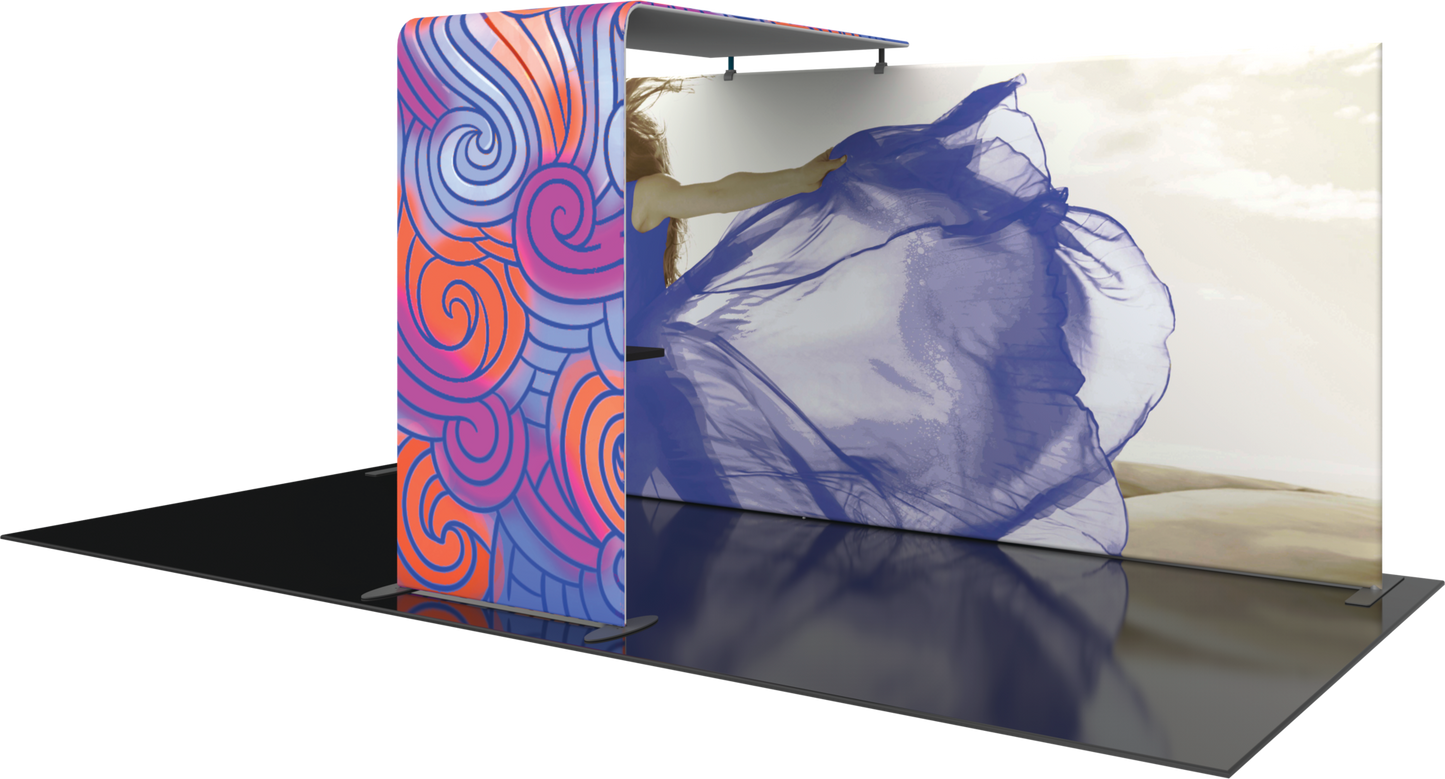 4.5ft x 8ft Formulate Master Backwall Accent 05 Canopy w/ Custom Graphic (Graphic Package)