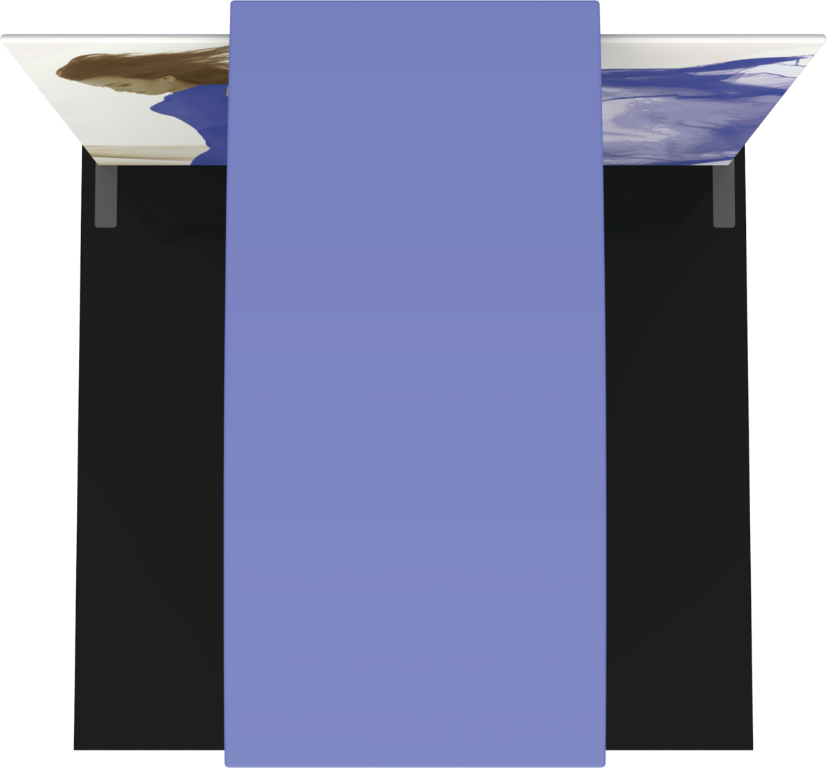 4.5ft x 8ft Formulate Master Backwall Accent 06 Canopy w/ Custom Graphic & Tabletop (Hardware Only)