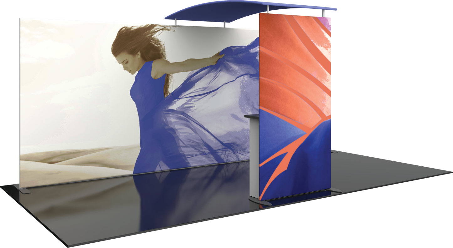 4.5ft x 8ft Formulate Master Backwall Accent 06 Canopy w/ Custom Graphic & Tabletop (Graphic Only)