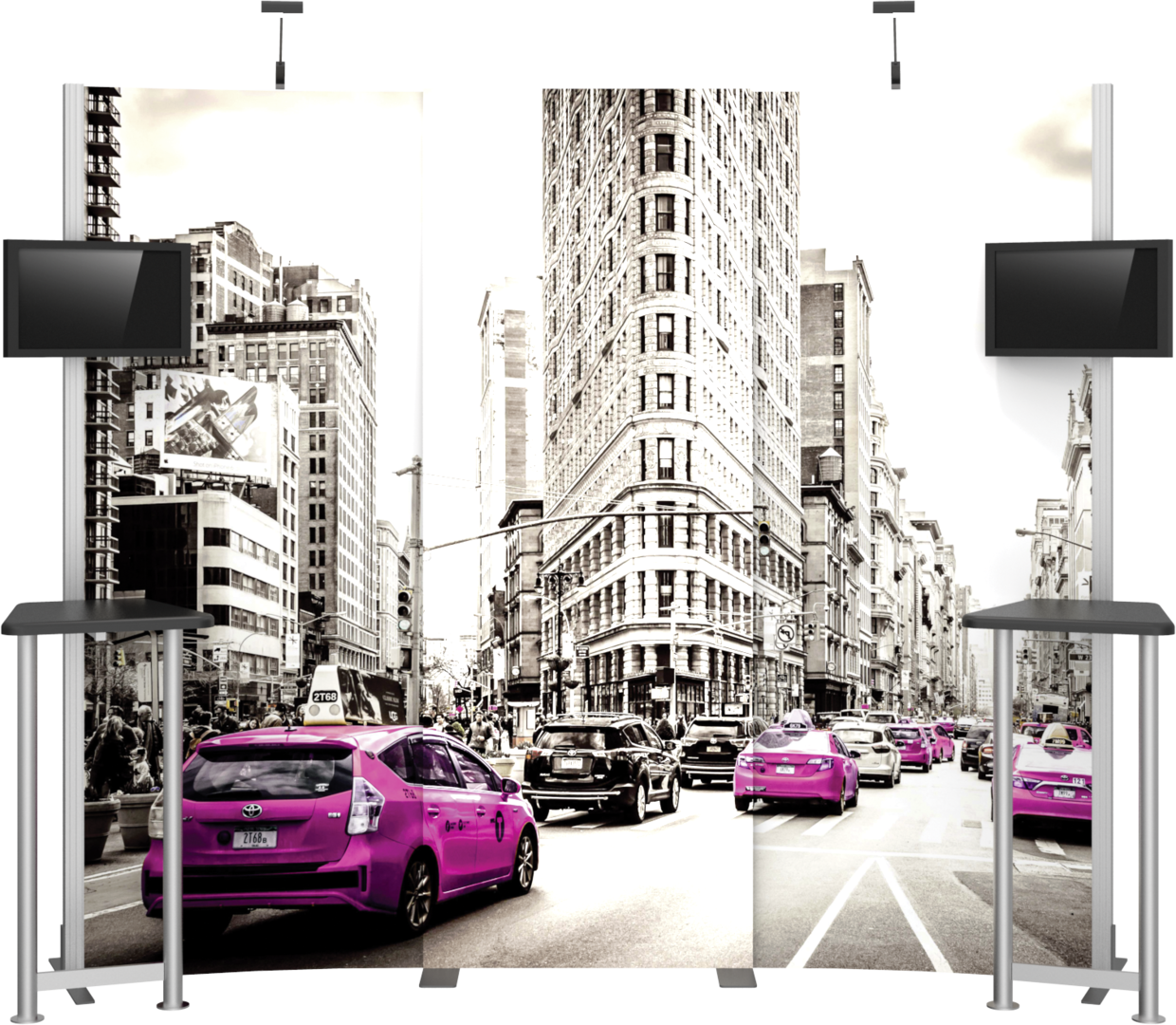 10ft x 10ft Hybrid Pro Modular Backwall Kit 01 (Graphic Package)