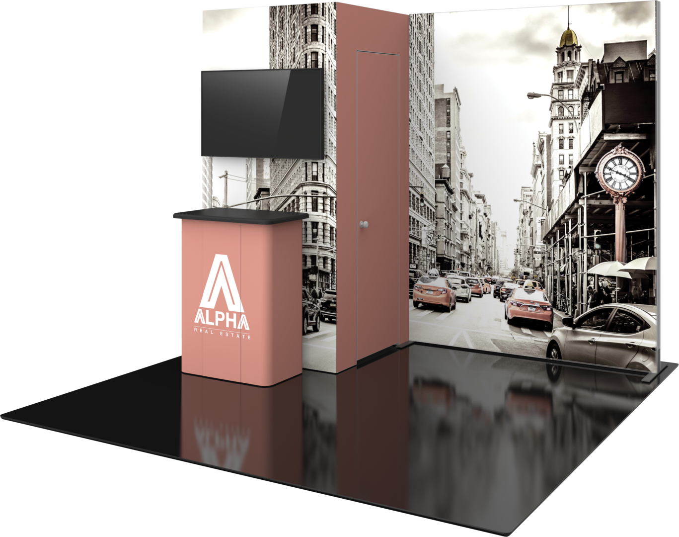 10ft x 8ft Hybrid Pro Modular Backwall Kit 24 (Hardware Only)