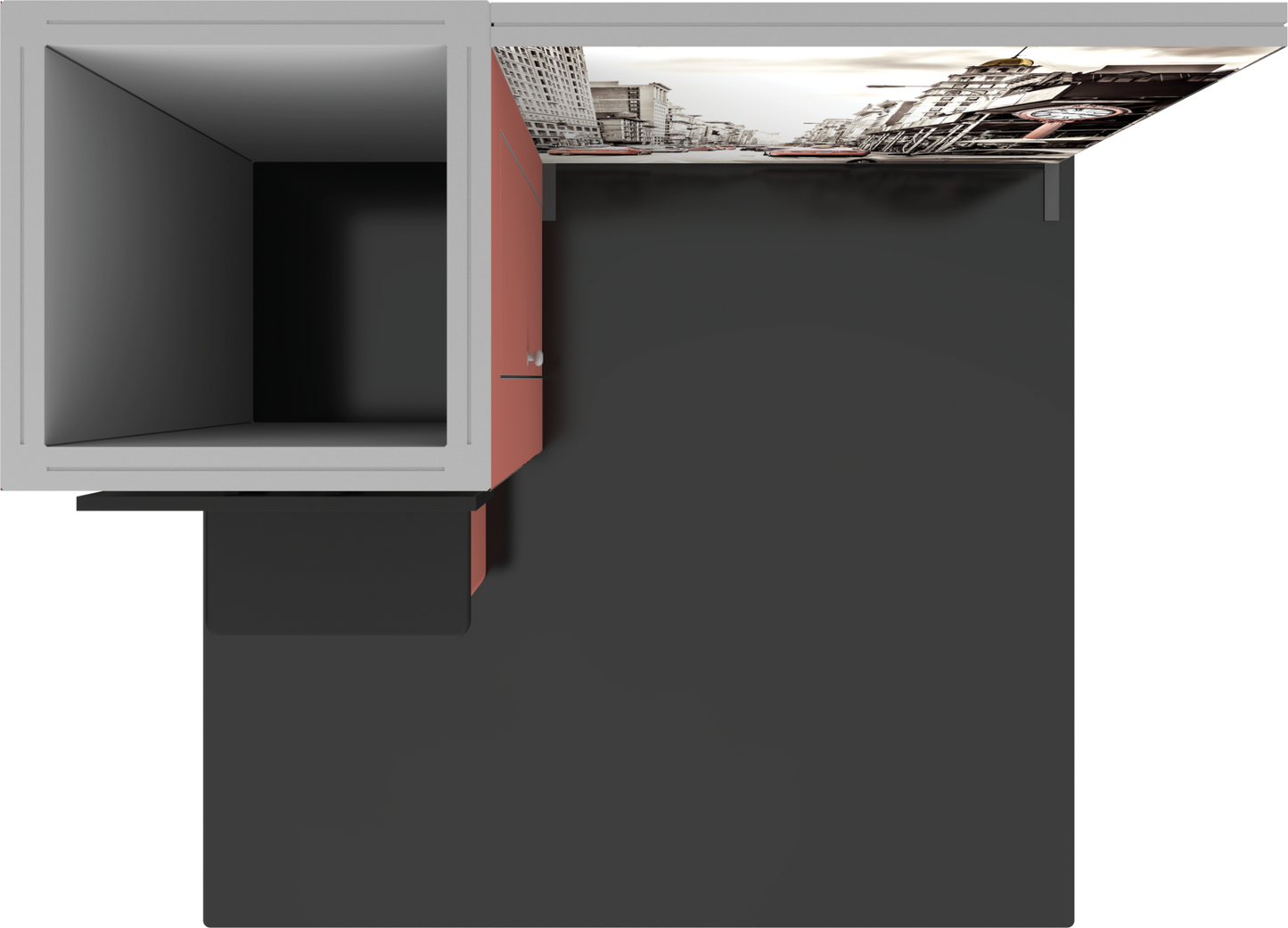 10ft x 8ft Hybrid Pro Modular Backwall Kit 24 (Hardware Only)