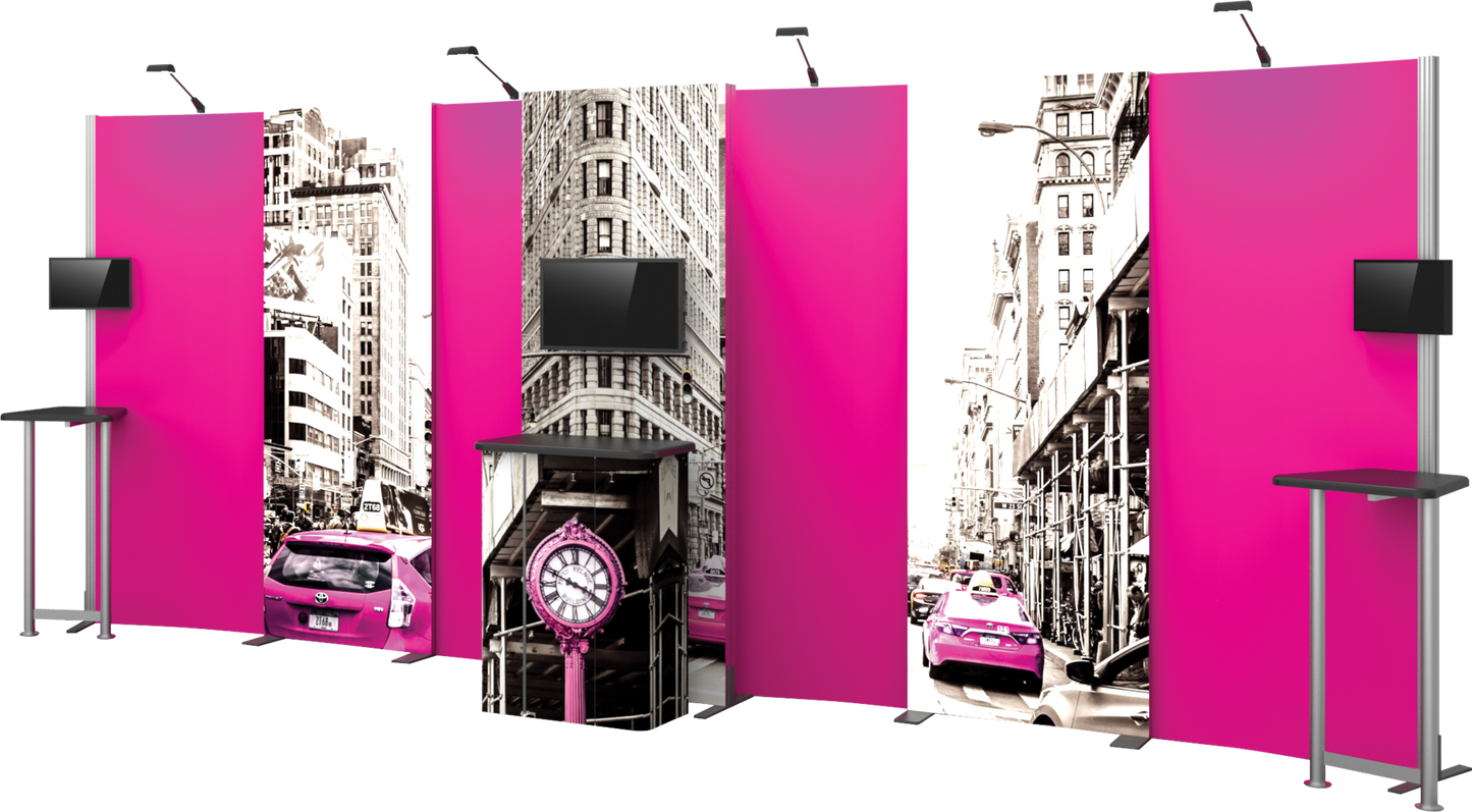 20ft x 10ft Hybrid Pro Modular Backwall Kit 09 (Graphic Package)