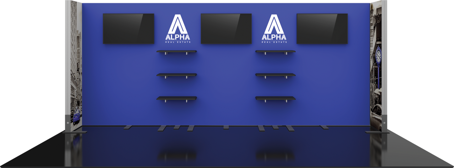 20ft x 10ft Hybrid Pro Modular Backwall Kit 22 (Graphic Only)