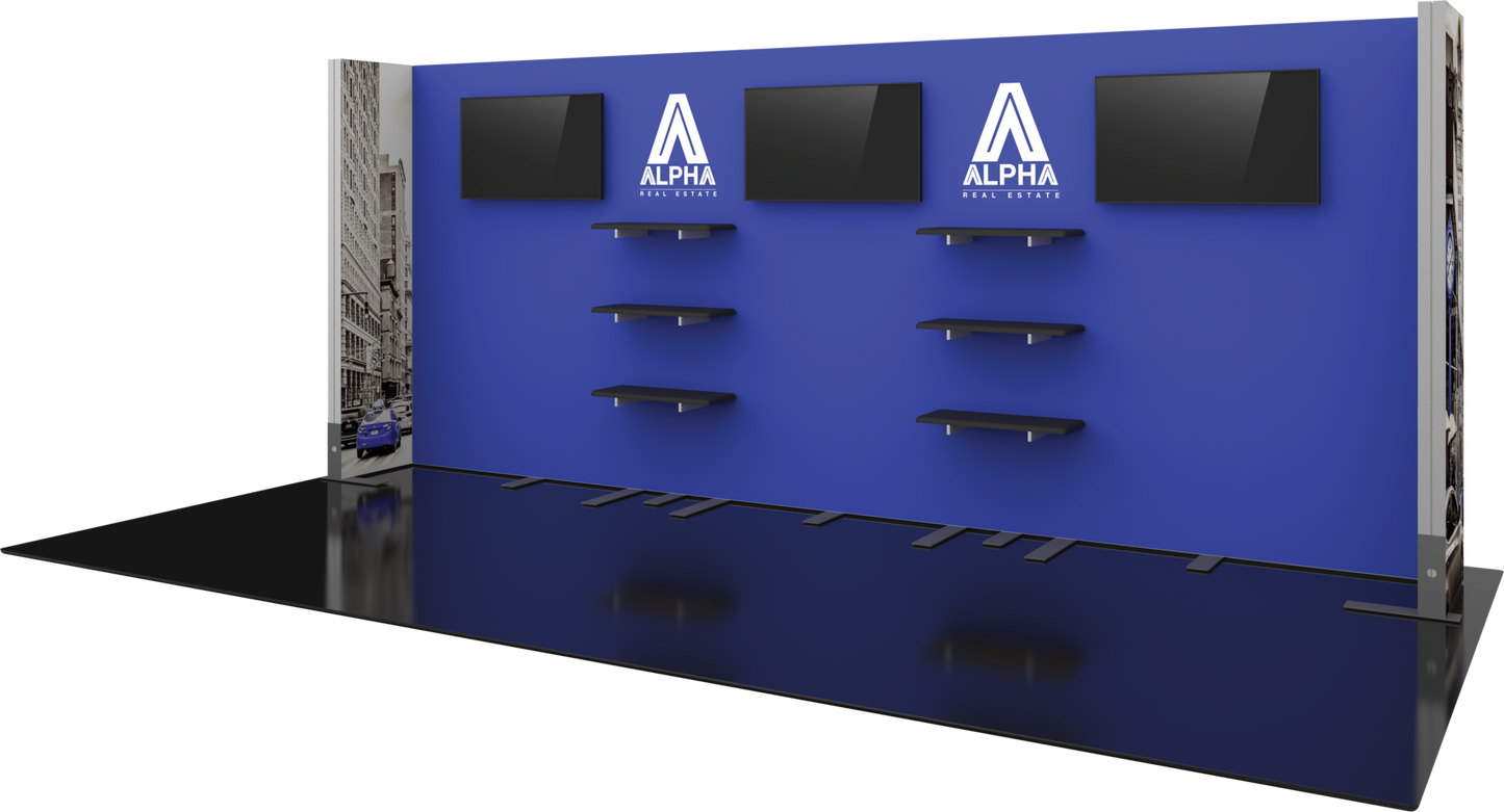 20ft x 10ft Hybrid Pro Modular Backwall Kit 22 (Graphic Only)