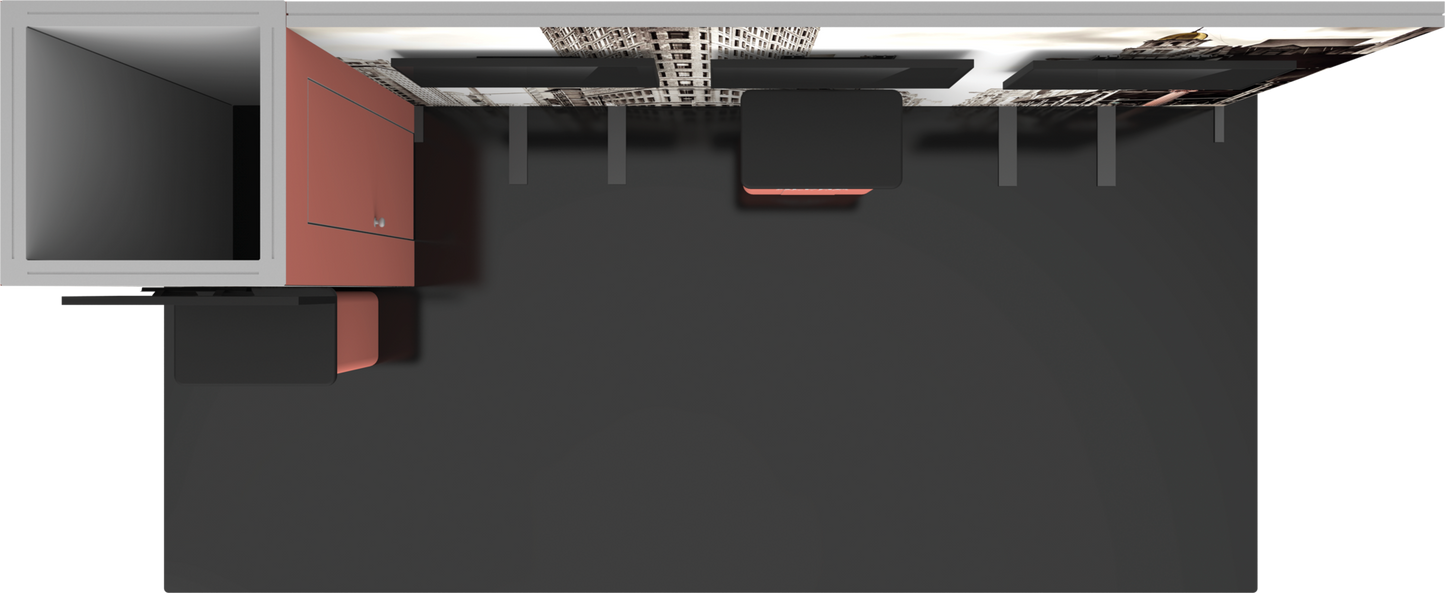 20ft x 10ft Hybrid Pro Modular Backwall Kit 25 (Hardware Only)