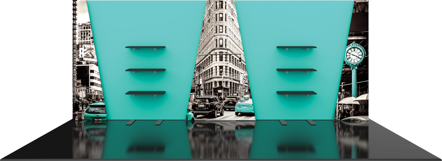 20ft x 10ft Hybrid Pro Modular Backwall Kit 28 (Graphic Only)