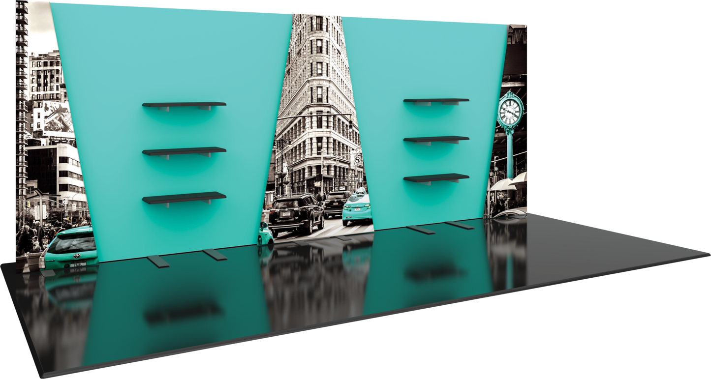 20ft x 10ft Hybrid Pro Modular Backwall Kit 28 (Graphic Only)