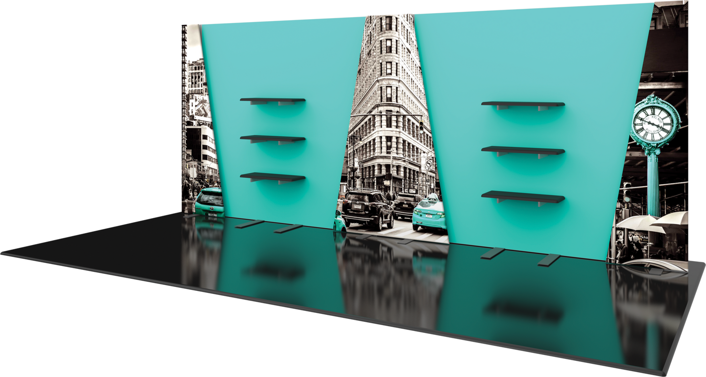 20ft x 10ft Hybrid Pro Modular Backwall Kit 28 (Graphic Only)