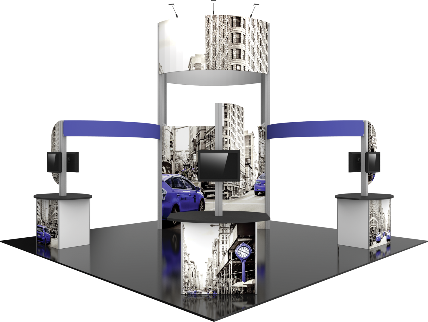 20ft x 20ft Hybrid Pro Modular Island Kit 17 (Graphic Only)