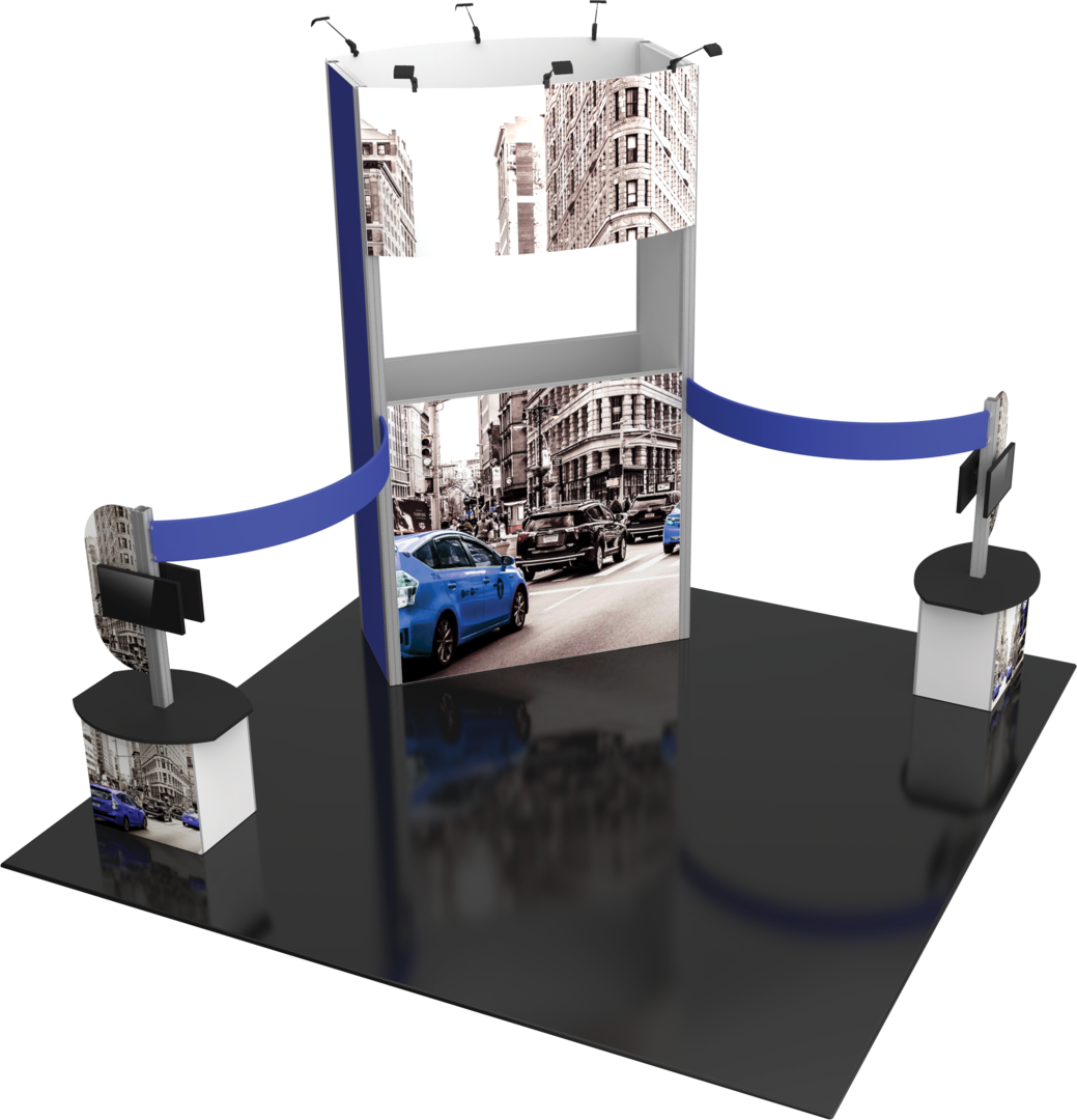 20ft x 20ft Hybrid Pro Modular Island Kit 17B (Graphic Only)