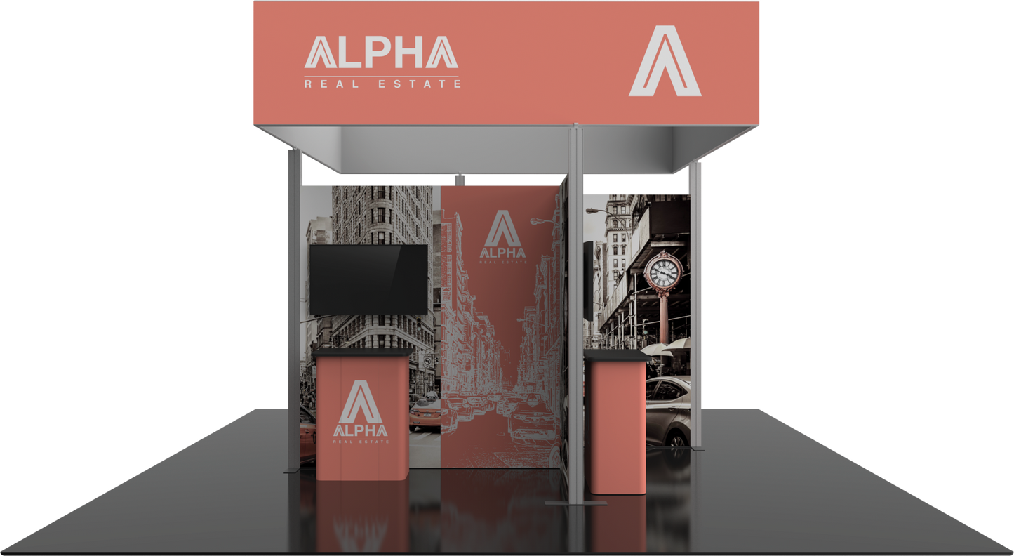 20ft x 20ft Hybrid Pro Modular Island Kit 26 (Graphic Package)