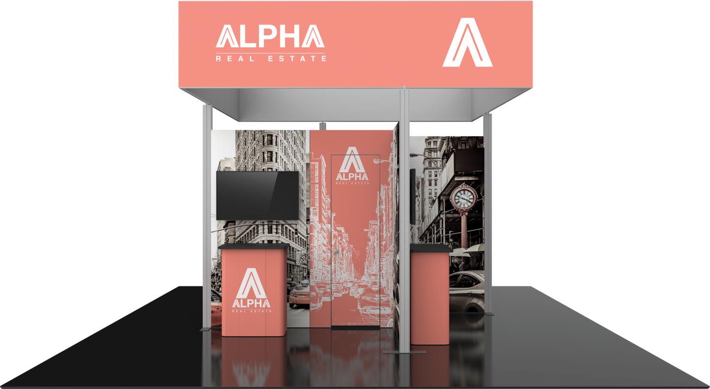 20ft x 20ft Hybrid Pro Modular Island Kit 26 (Graphic Package)