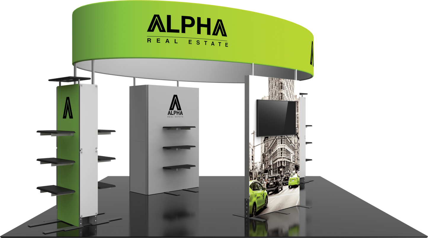 20ft x 20ft Hybrid Pro Modular Island Kit 32 (Graphic Package)