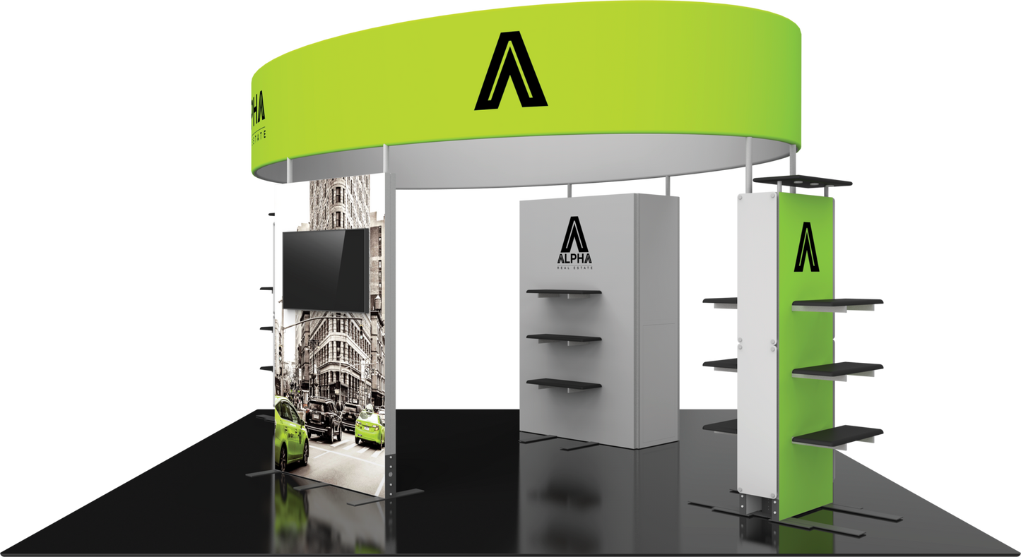 20ft x 20ft Hybrid Pro Modular Island Kit 32 (Graphic Package)