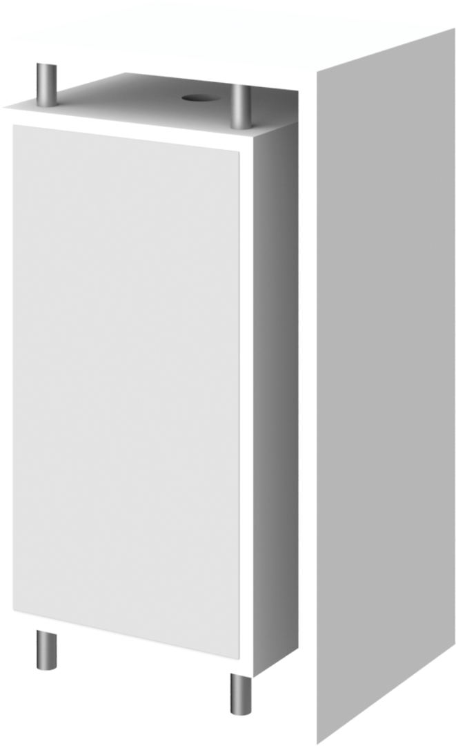 2ft x 3.5ft Hybrid Pro Modular Counter 01B (Hardware Only)