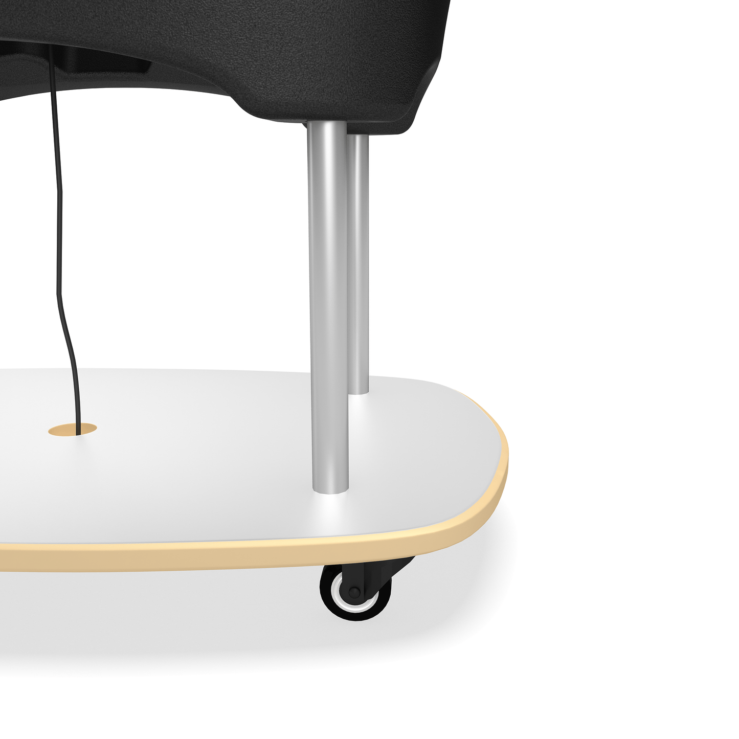 Makitso® Sslab Jr Table Higher Leg, MDF Board Base and Wheels (Set of 4) - All4Displays