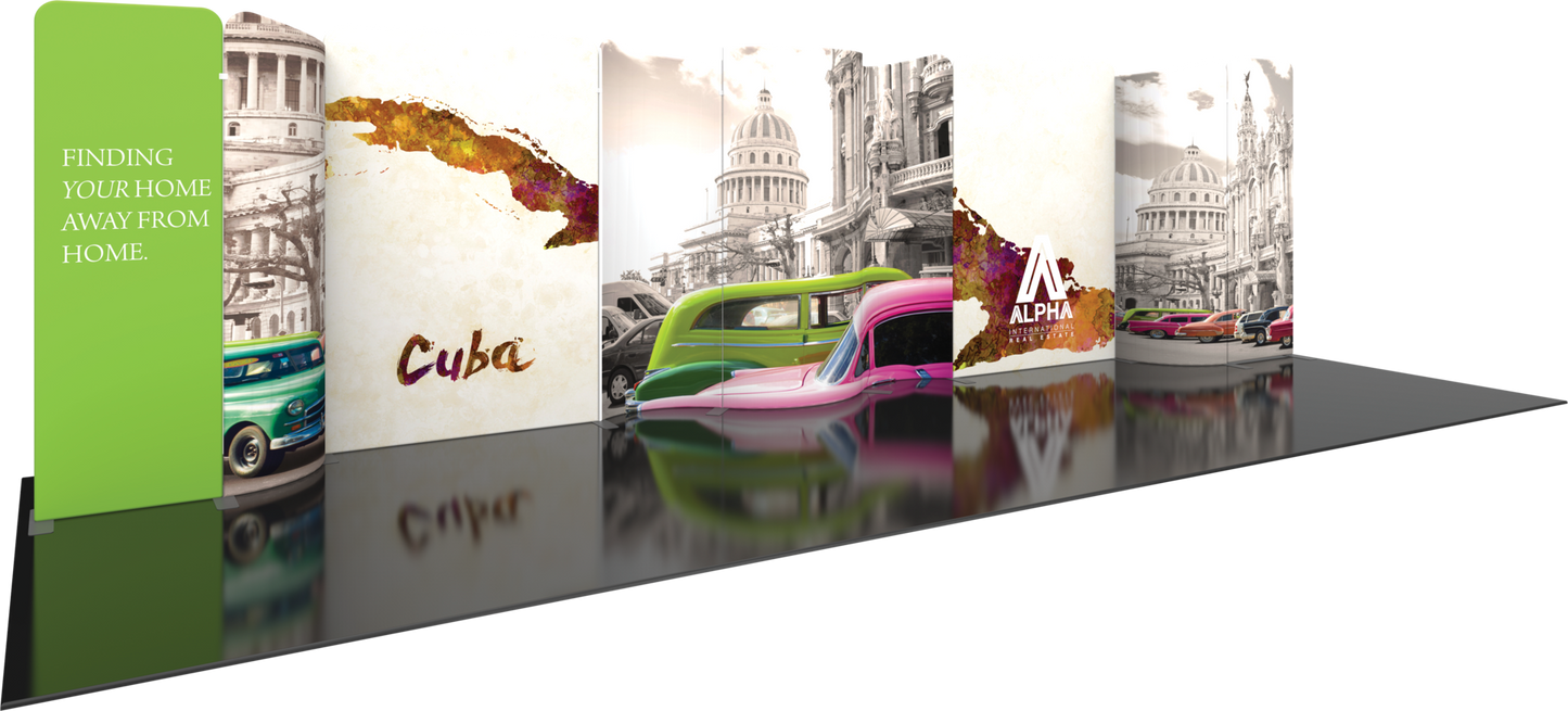 30ft Modulate Series 5 Fabric Backwall Kit 05 Double-Sided (Graphic Only)