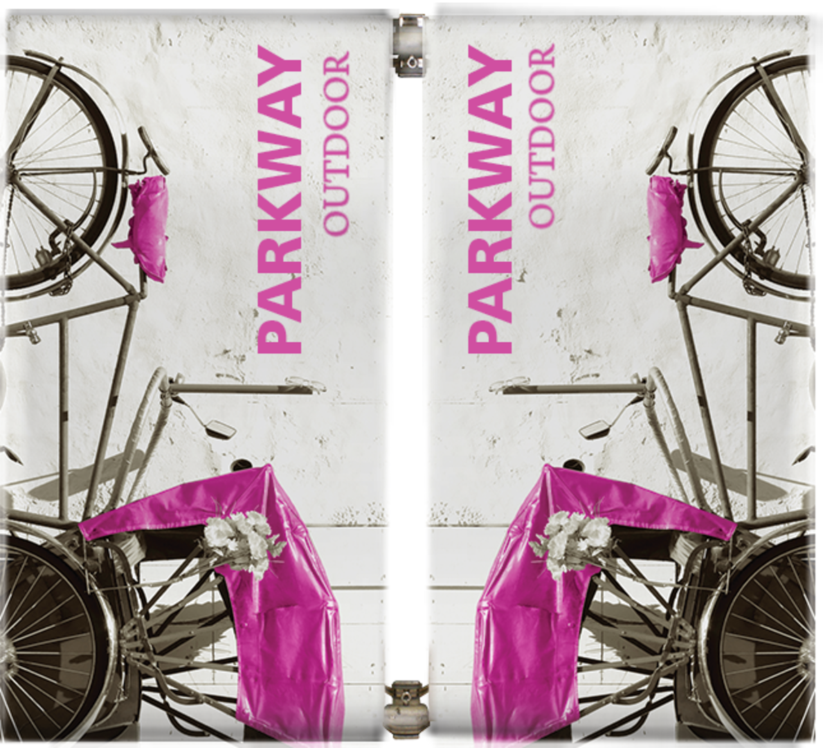 5ft Parkway Outdoor Pole Banner Single-Span Single-Sided Scrim Vinyl (Graphic Package)