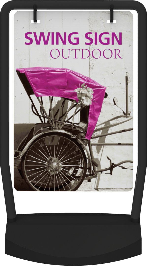 Swing Outdoor Sign Stand Double-Sided (Graphic Only)