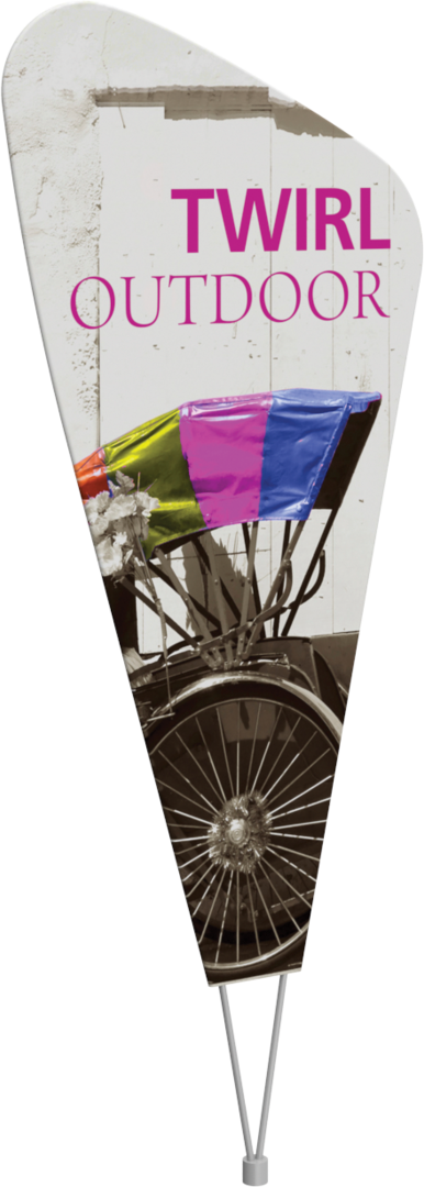 Twirl Outdoor Sign (Graphic Package)