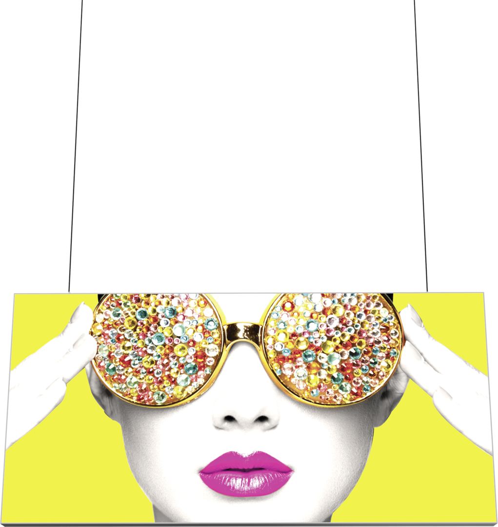 10ft x 5ft Vector Frame Hanging Light Box Double-Sided w/ Eclipse (Graphic Only)