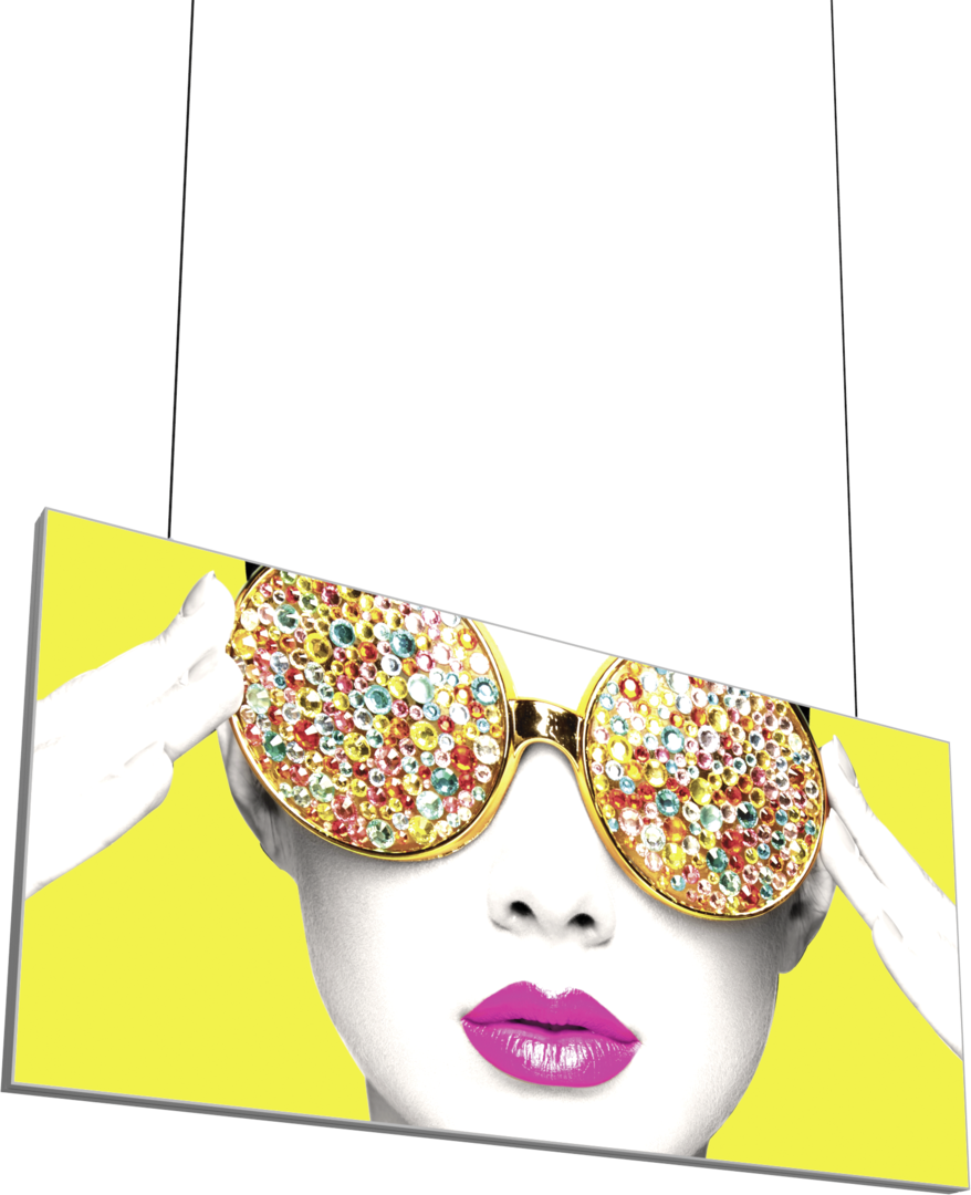 10ft x 5ft Vector Frame Hanging Light Box Double-Sided w/ Eclipse (Graphic Package)